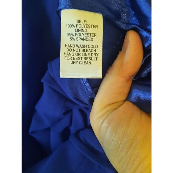 Lulus size XS Royal Blue Mini Wrap Dress - Picture 4 of 4